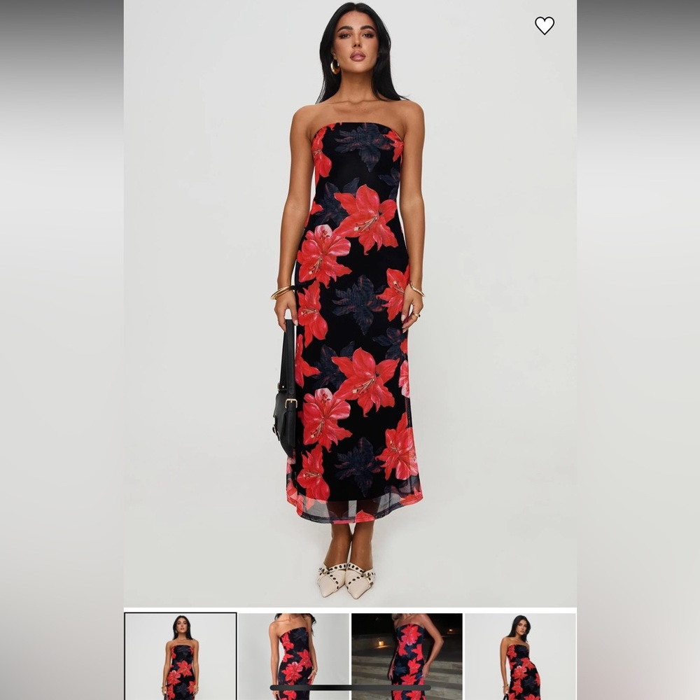 Princess Polly Celik Strapless Maxi Dress